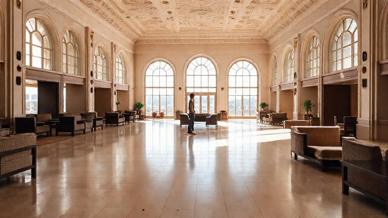 Luminoso y tranquilo espacio habitable elegante