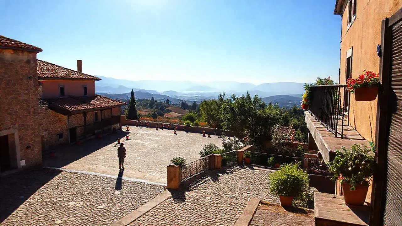 Paz serena en un paisaje mediterráneo