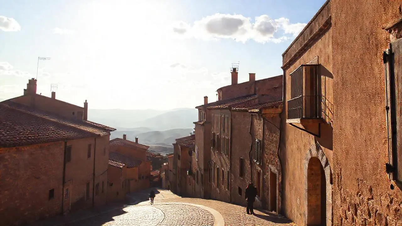 Paz y quietud en un pueblo antiguo