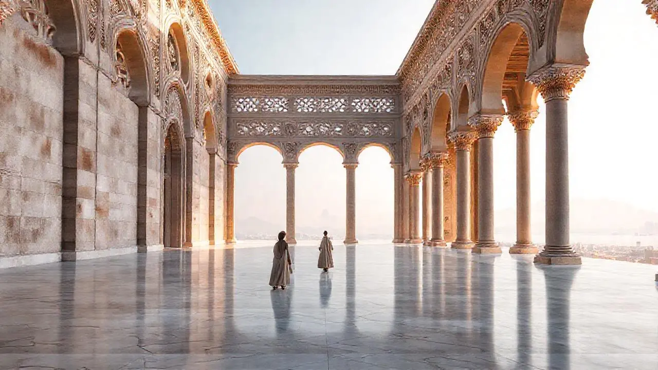 Arquitectura grandiosa, serena y luminosa