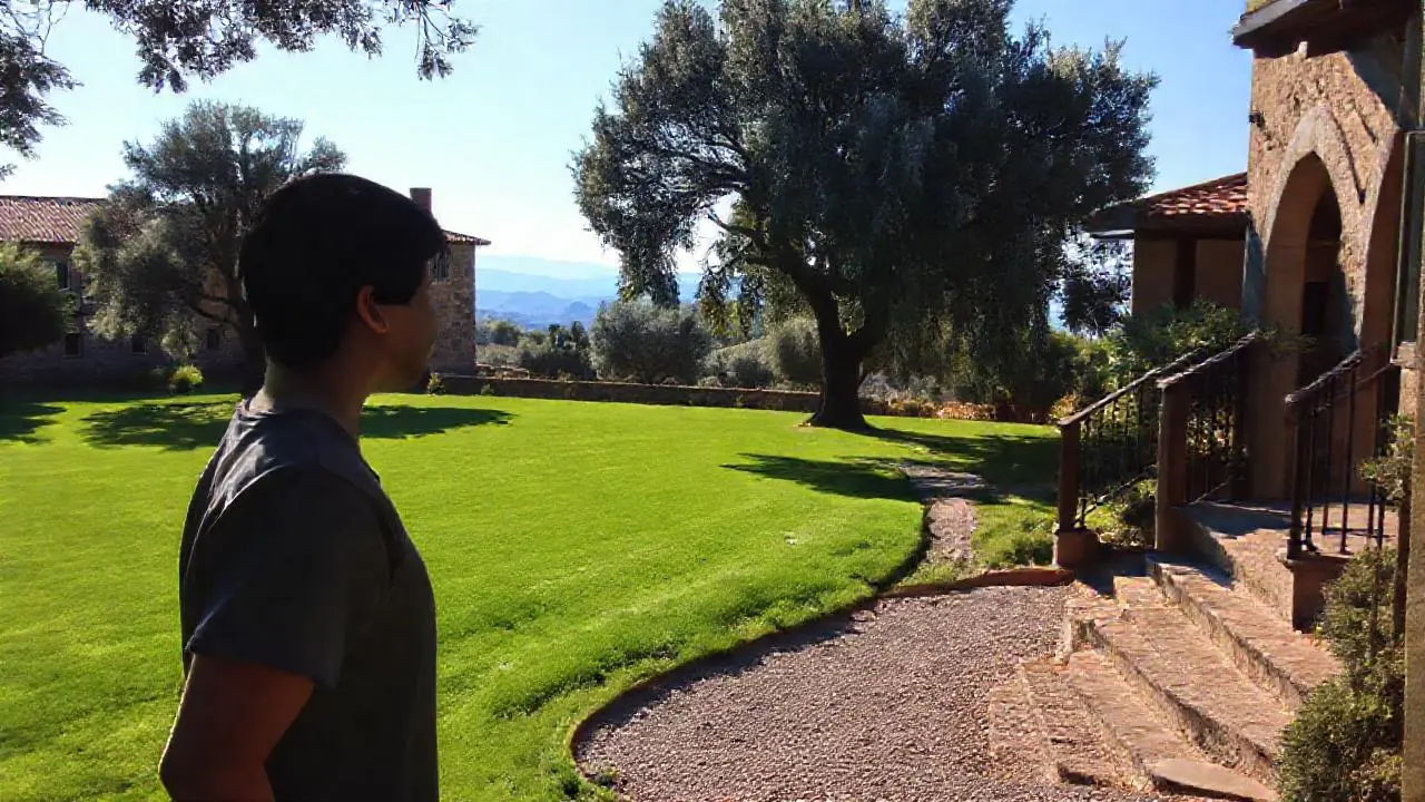 Paz y calma en un paisaje soleado