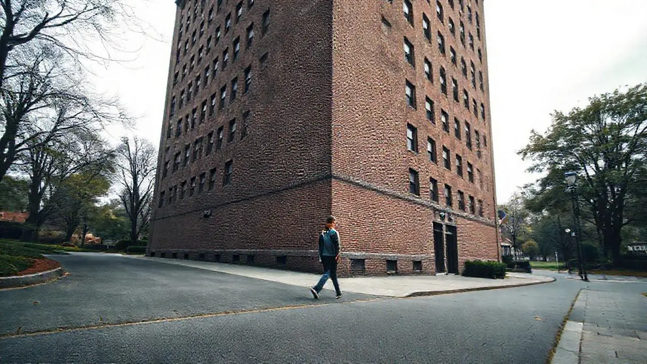 Edificio residencial, ambiente tranquilo y difuso