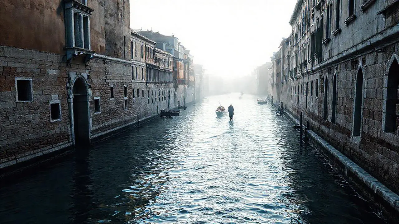 Venecia: luz tenue, arquitectura antigua y tranquila