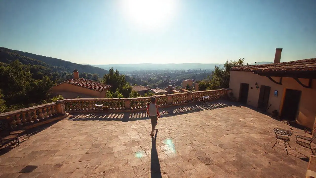 Paz y tranquilidad en un paisaje soleado