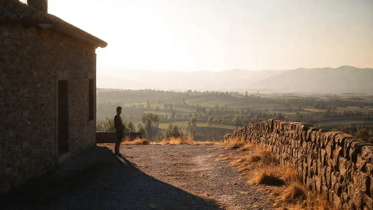 Paz rural, luz suave y paisajes abiertos