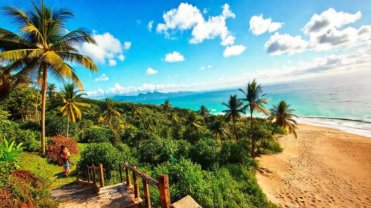 Paraíso tropical, calma y luz natural
