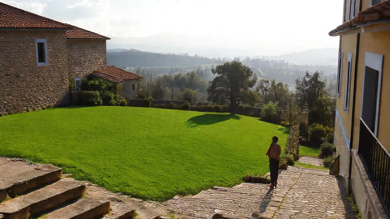 Paz rural gallega, cálida y serena