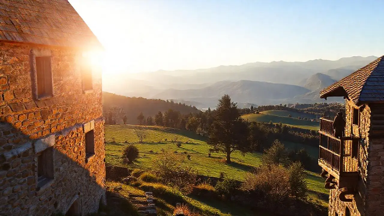 Paz rural, luz suave y vastedad