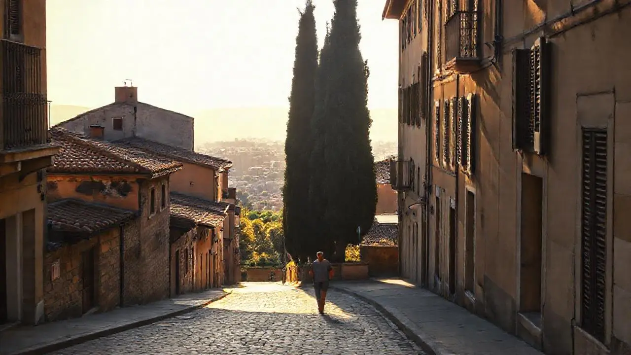 Calma urbana, historia y luz suave