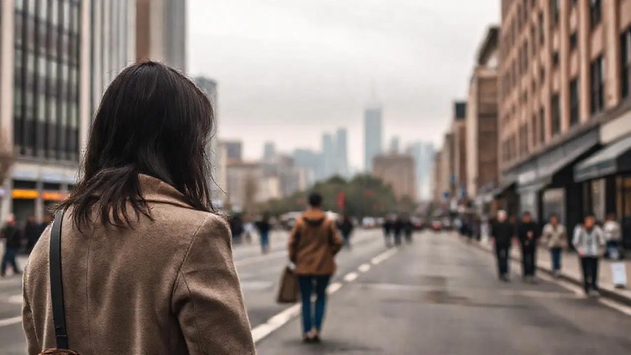 Ciudad urbana, ambiente difuso y distante