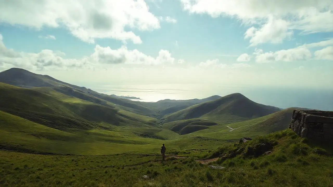 Paisaje vasto, sereno y natural