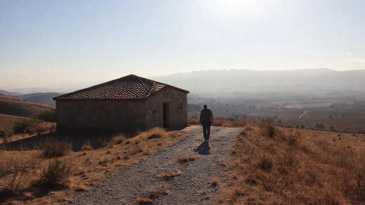 Paz rural, luz cálida, y serenidad