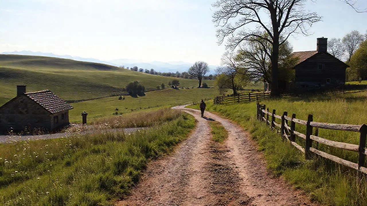 Paz rural, luz suave y detalles naturales