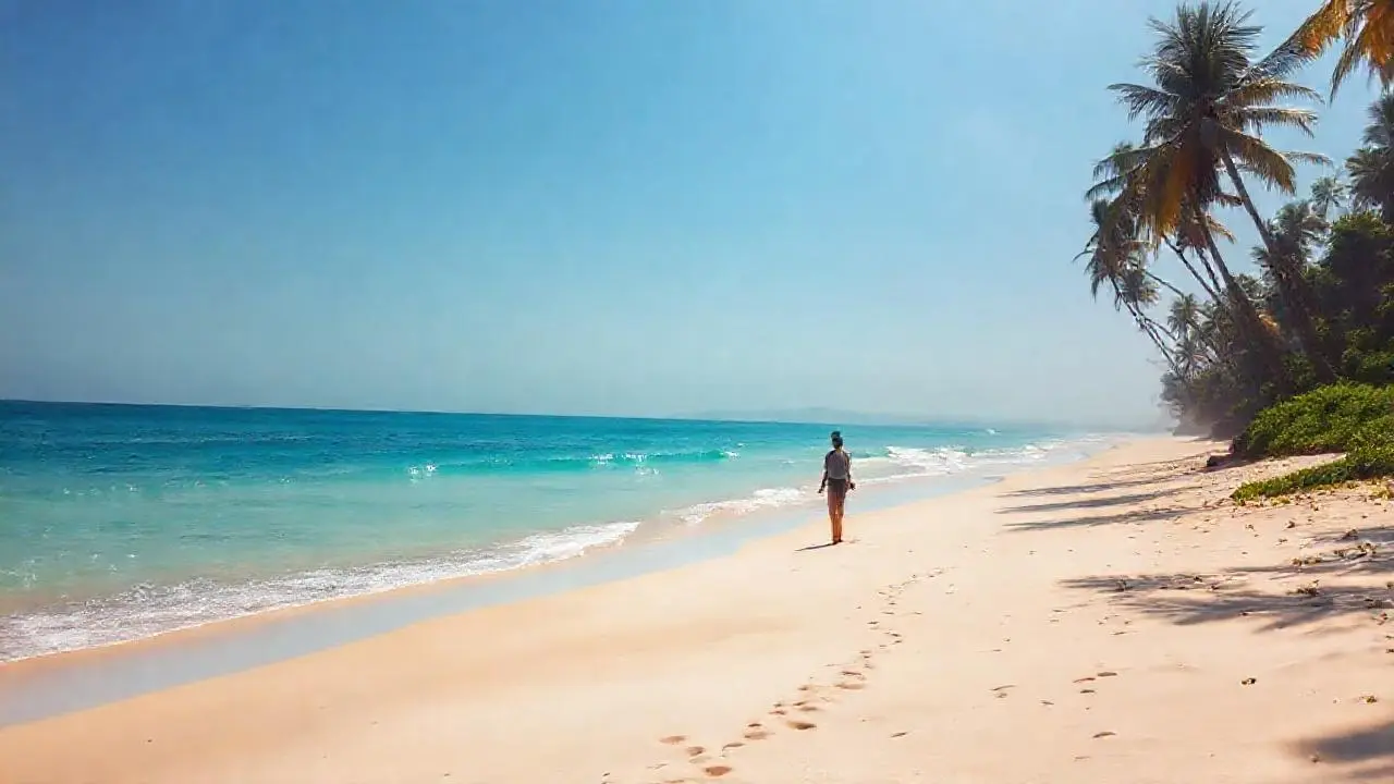 Playa tranquila, oasis de serenidad natural