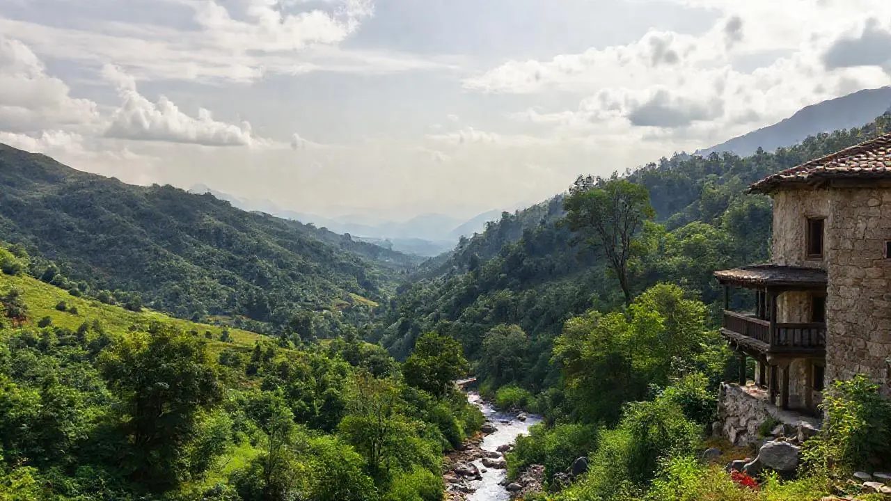 Paz rural, luz suave, inmensa quietud