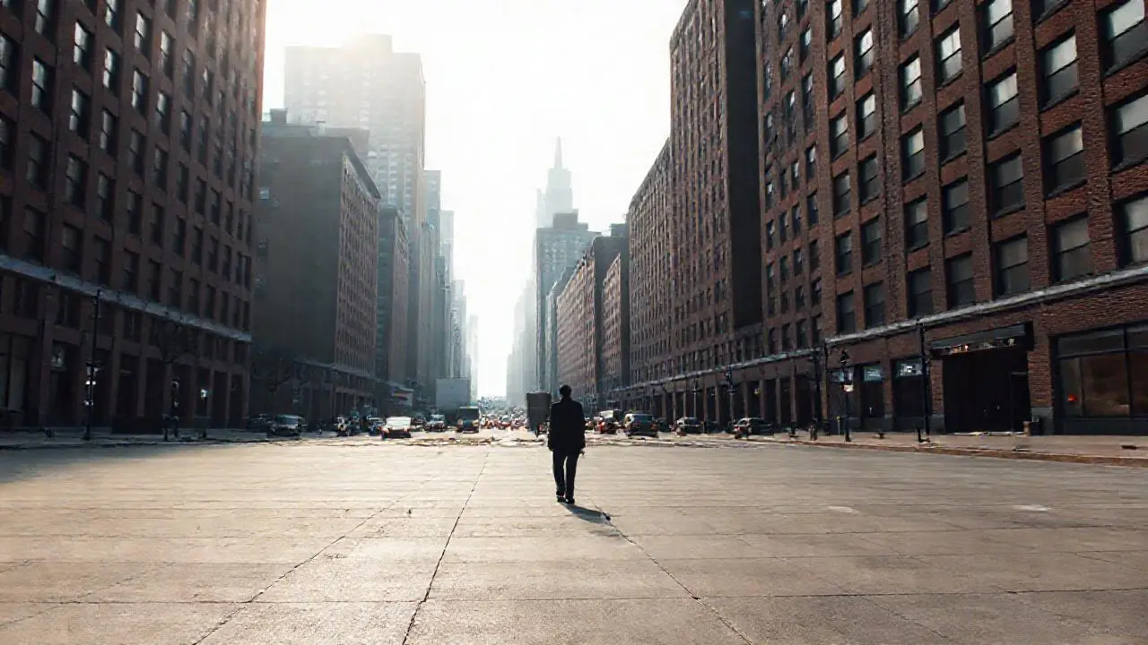 Ciudad urbana, melancólica y atmosférica