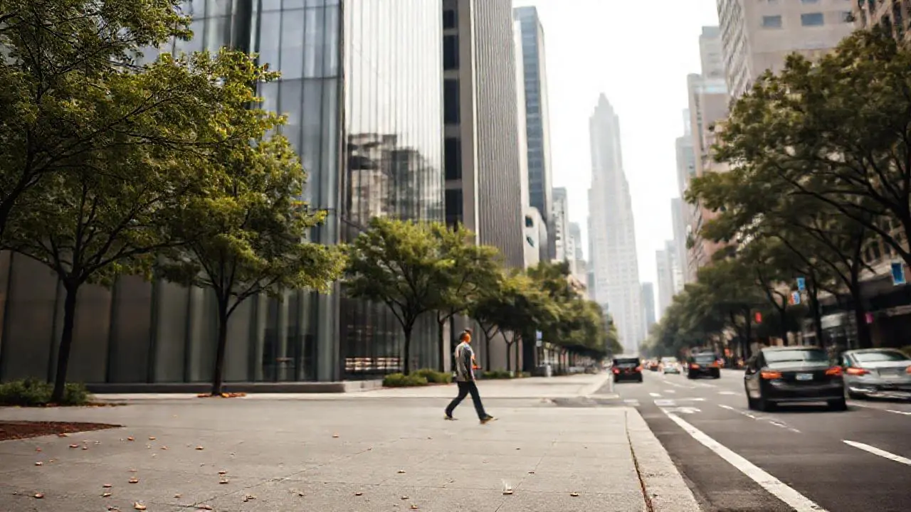 Edificio moderno, tranquilo y urbano