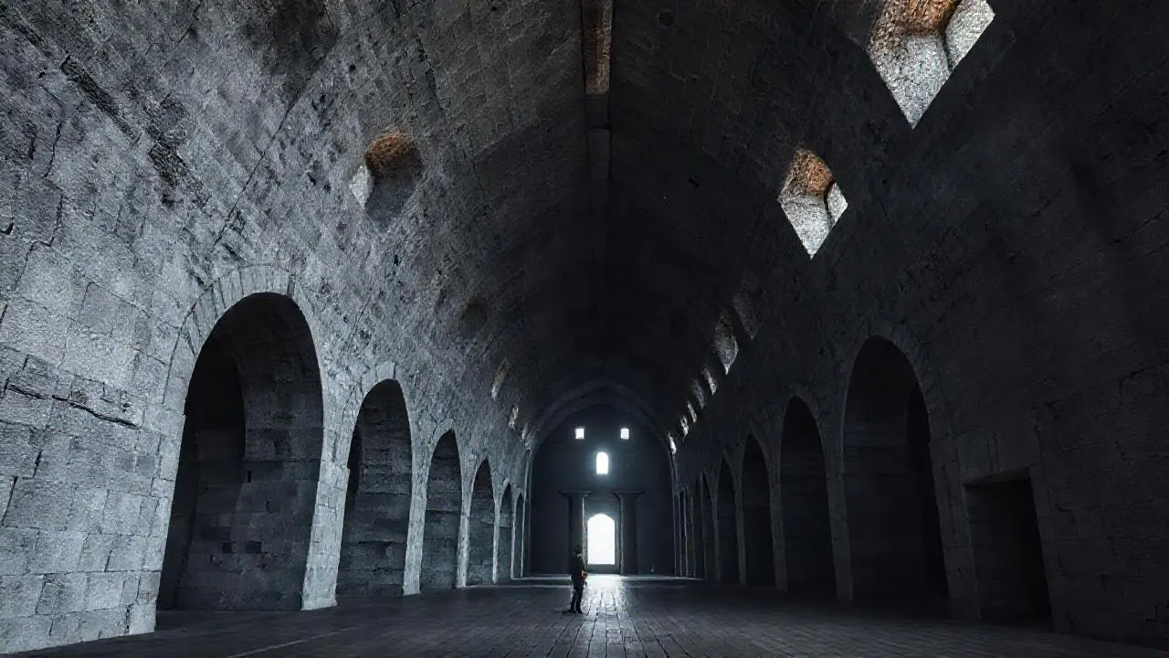 Espacio antiguo, sereno y vasto