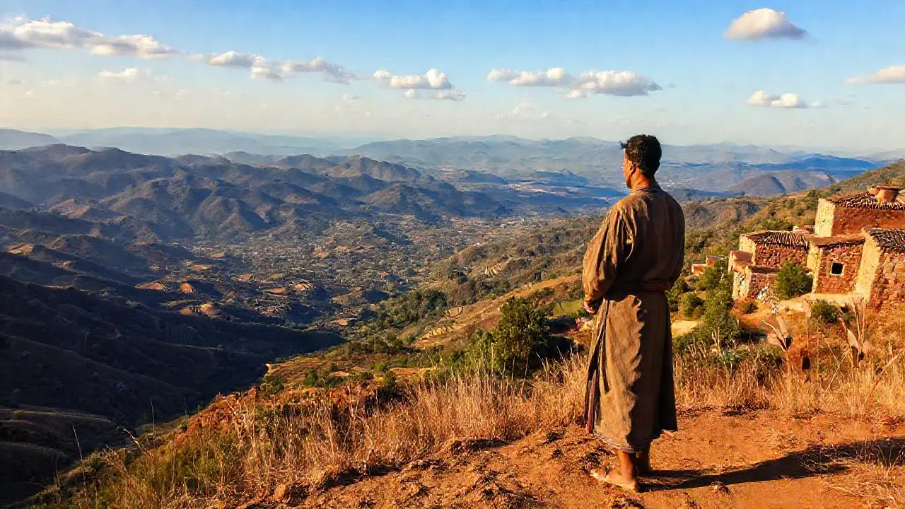 Paz rural, luz cálida y silenciosa