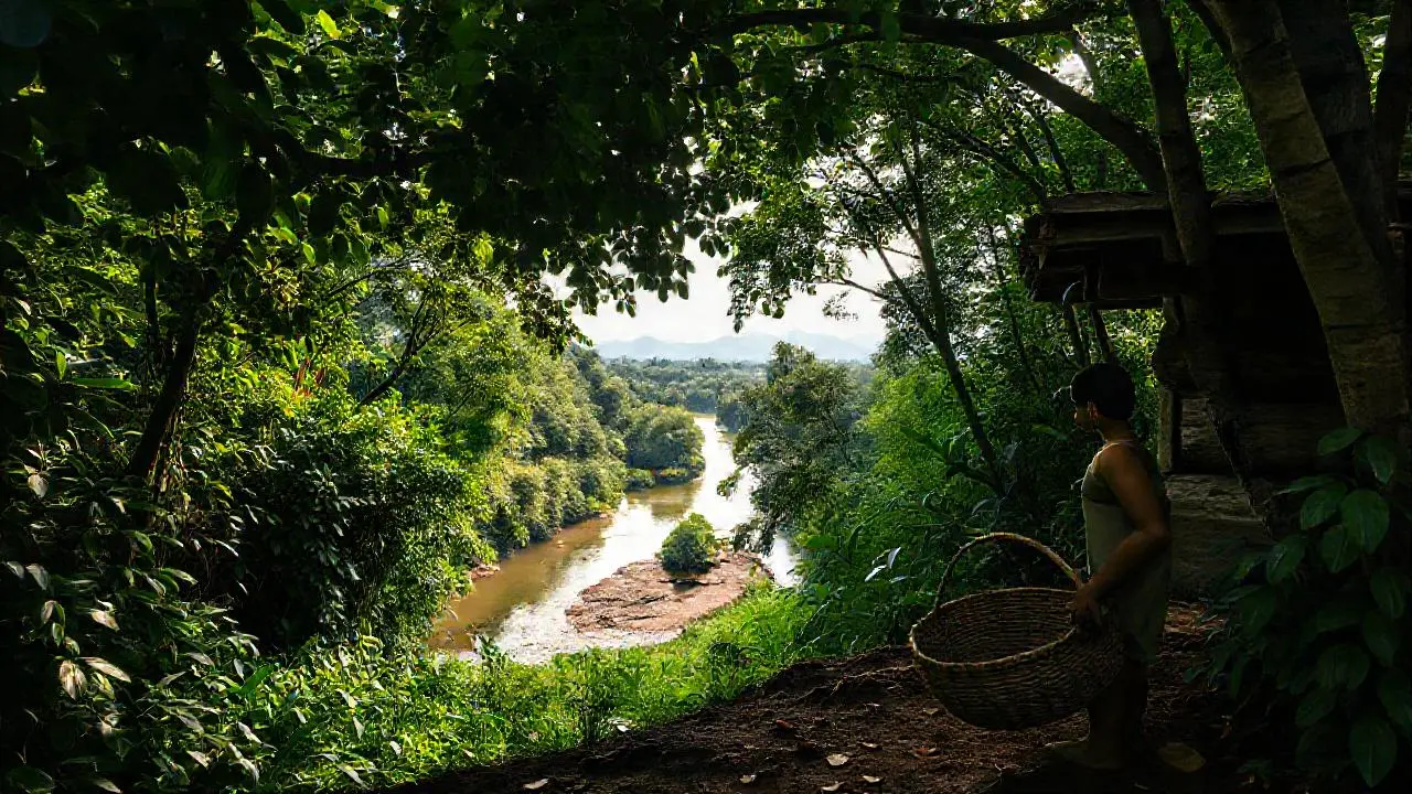 Selva tranquila, exuberante y llena de vida