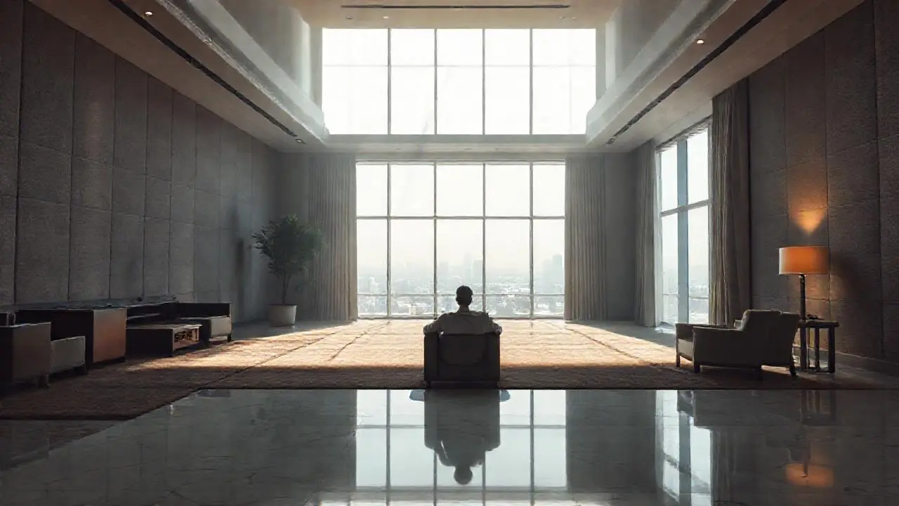 Ambiente sereno y lujoso, lleno de luz