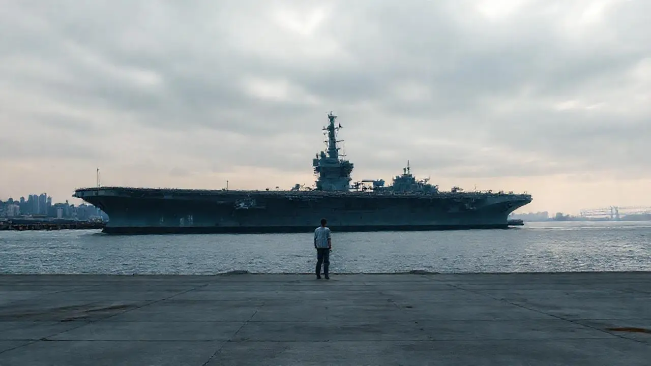 Puerto tranquilo, escala y atmósfera serena