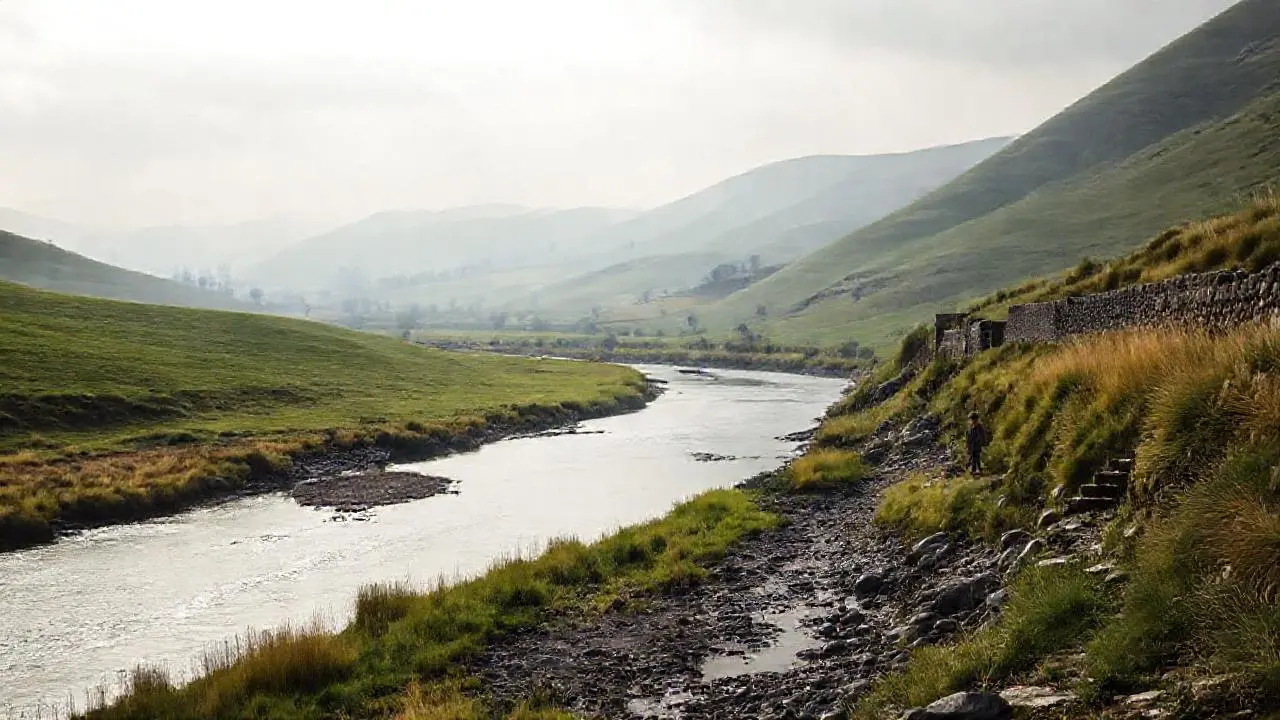 Paisaje sereno, vasto y natural
