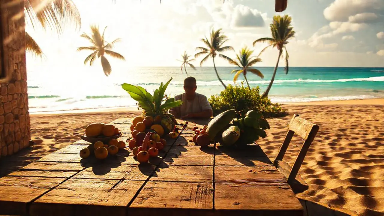 Un tranquilo paraíso tropical bañado por el sol