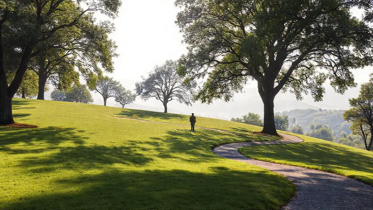 Un paisaje natural, tranquilo y difuso