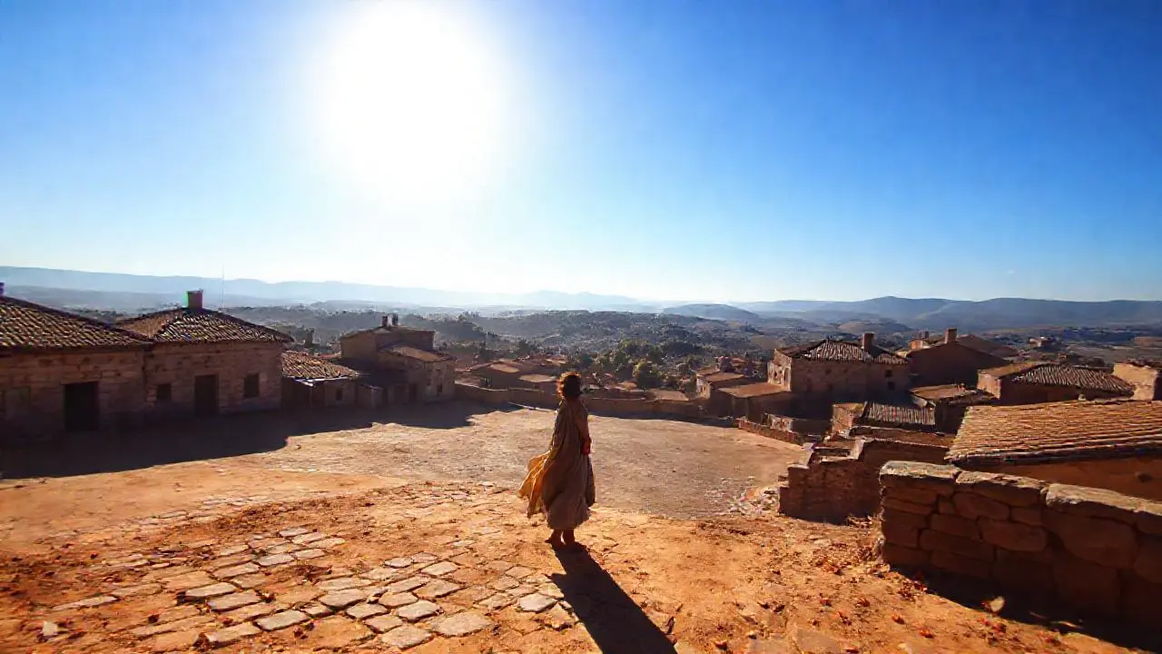 Paz rural, luz cálida y detallada