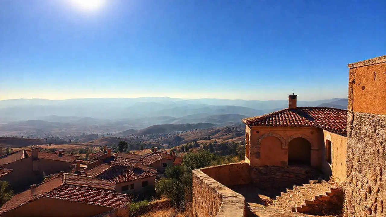 Paisaje cálido y extenso, sereno y amplio