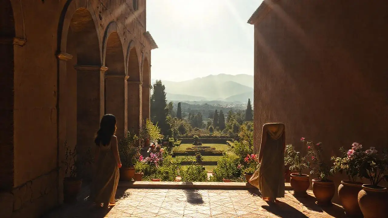 Paz luminosa en un espacio antiguo