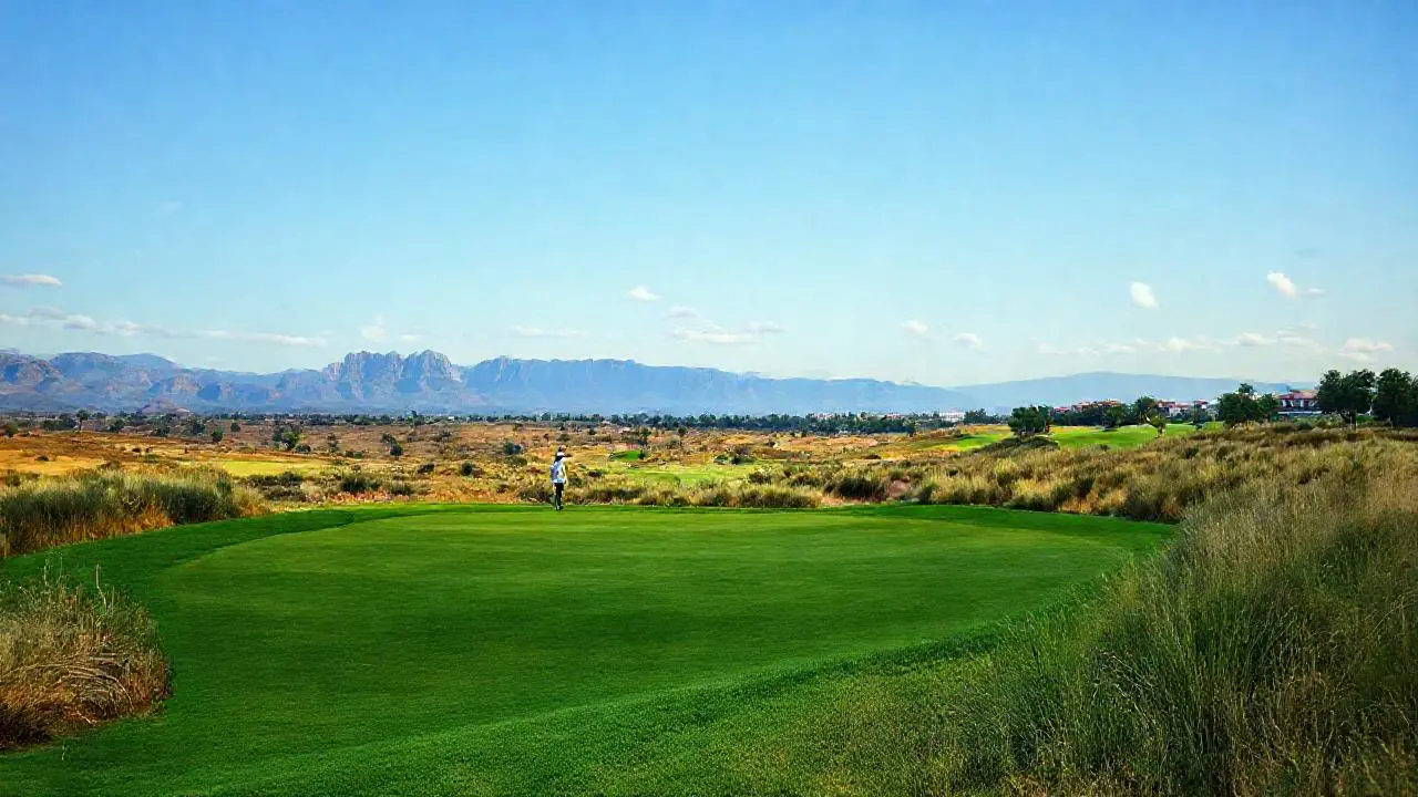 Paz y luz en un campo de golf