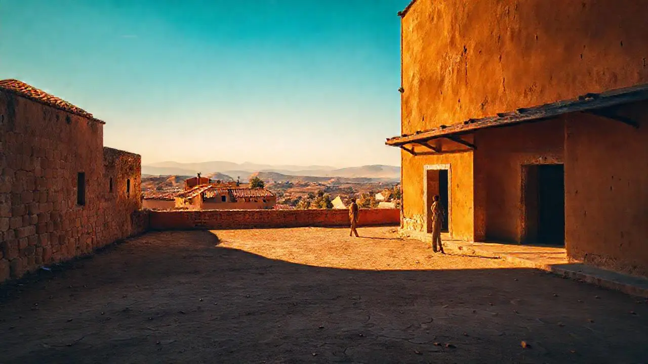Paz y quietud en un paisaje antiguo