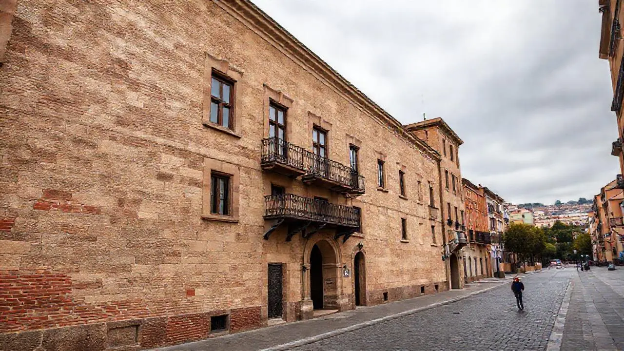 Fachada antigua de un edificio en Murcia