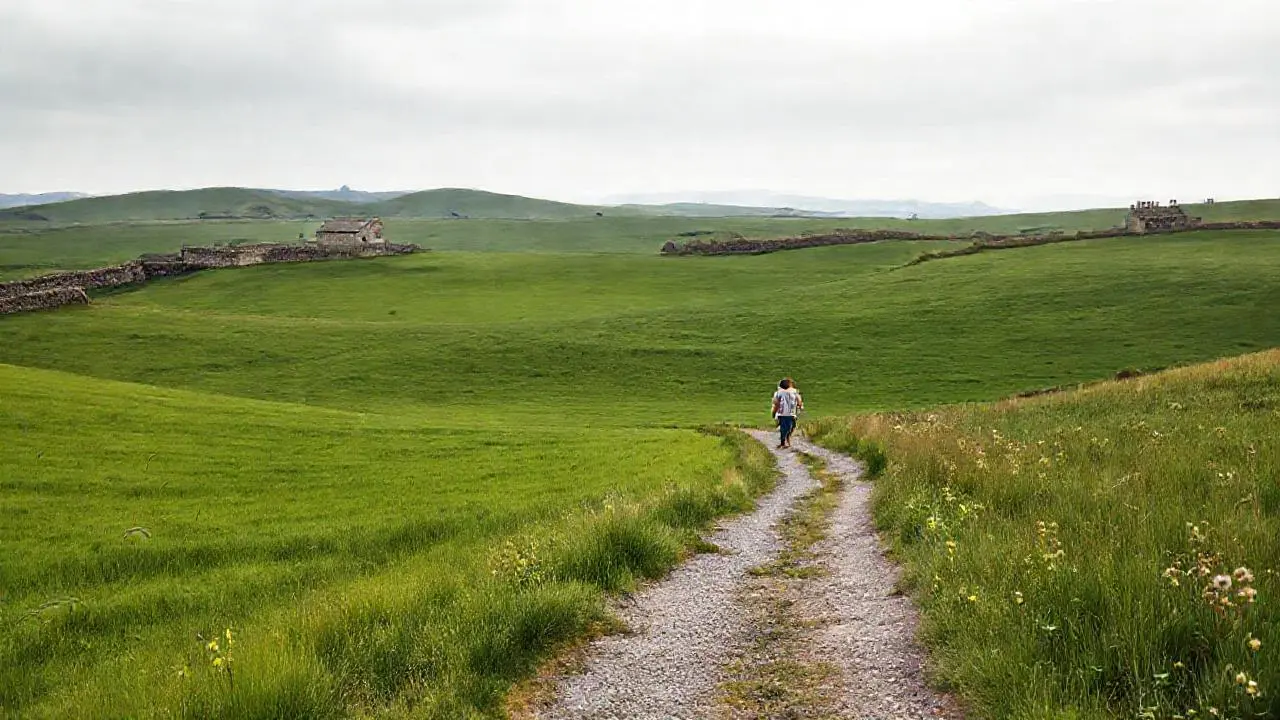 Paisaje rural tranquilo y silencioso