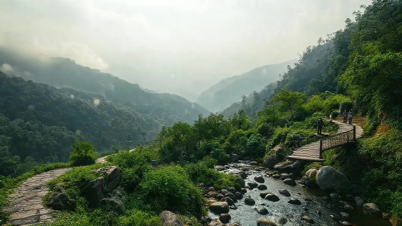 Paz natural, paisaje sereno y profundo