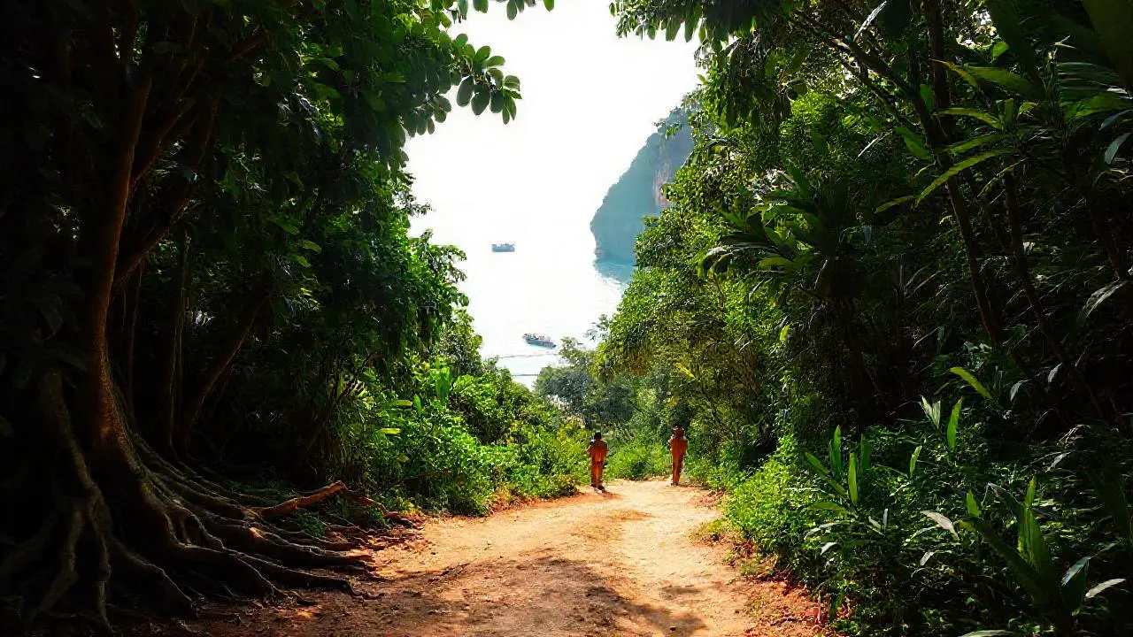 Paraíso tropical, calma y serenidad natural