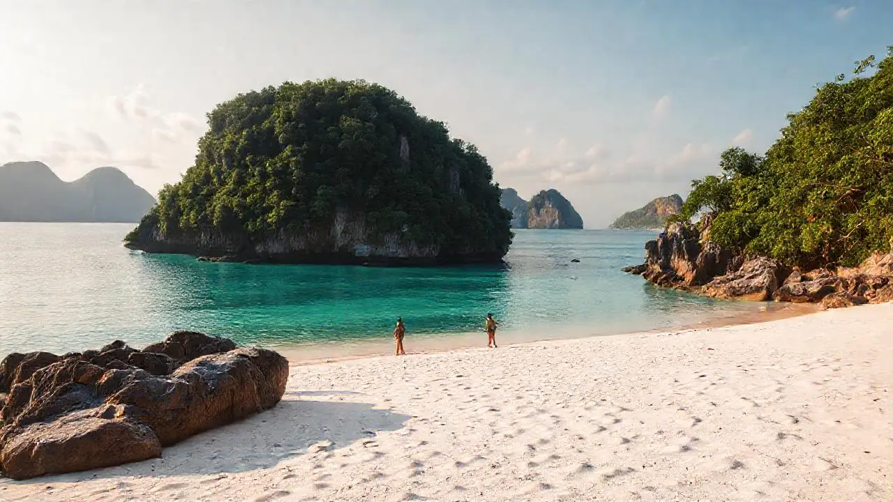 Paraíso tropical, calma y belleza natural