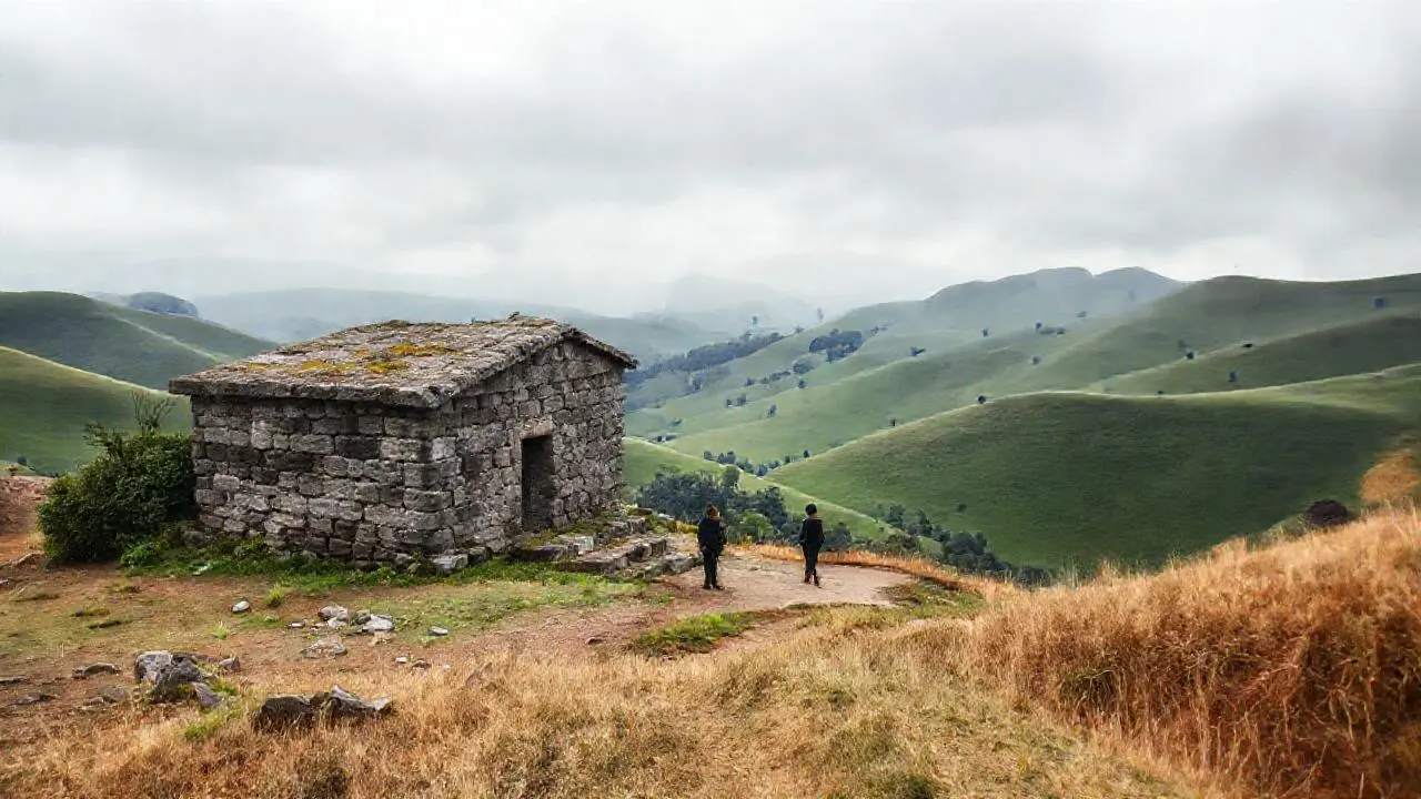 Un templo antiguo se alza en la naturaleza