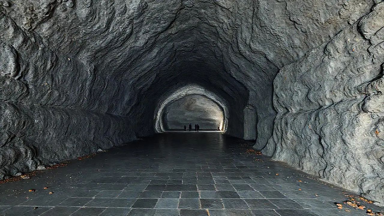 Amplia cueva, silenciosa y llena de sombras