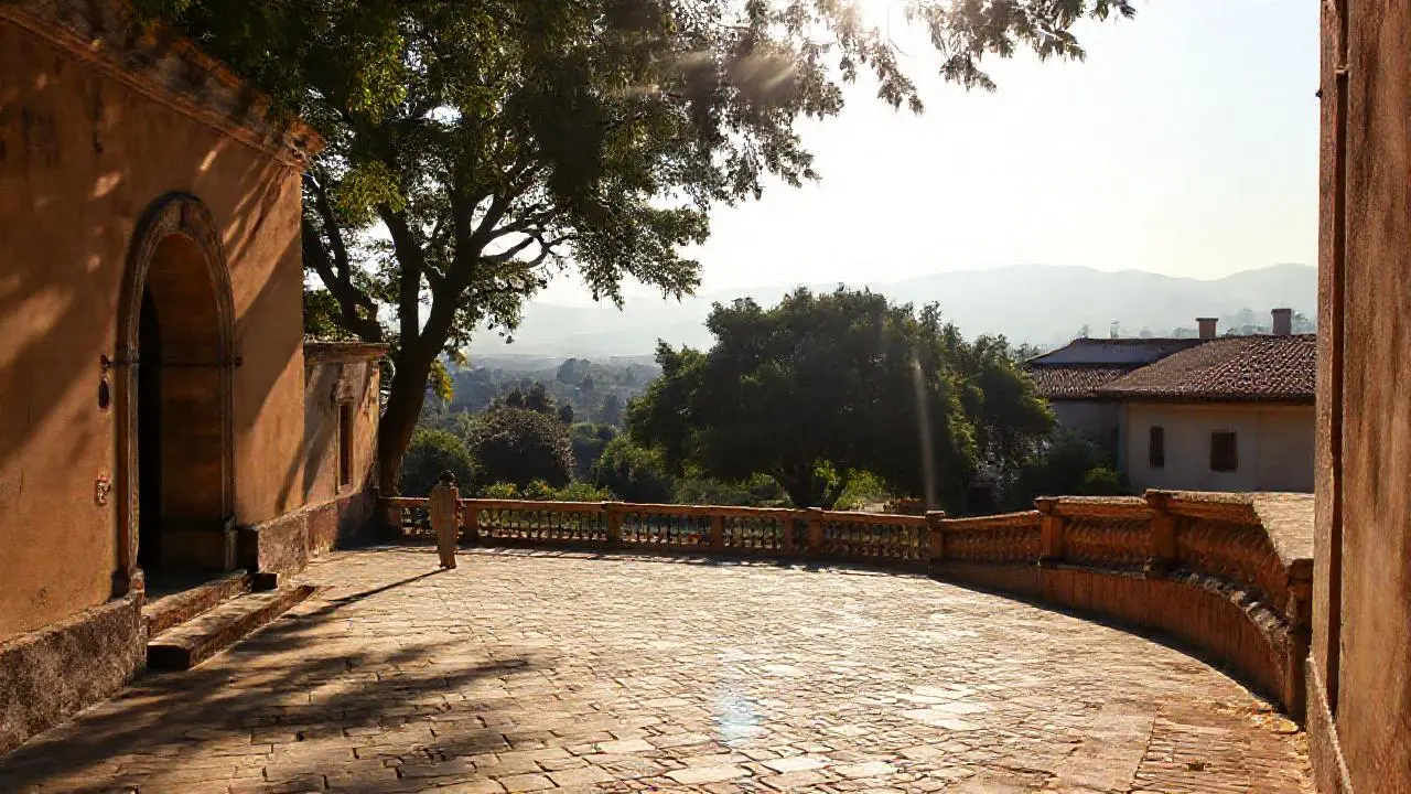 Paz serena en un paisaje antiguo