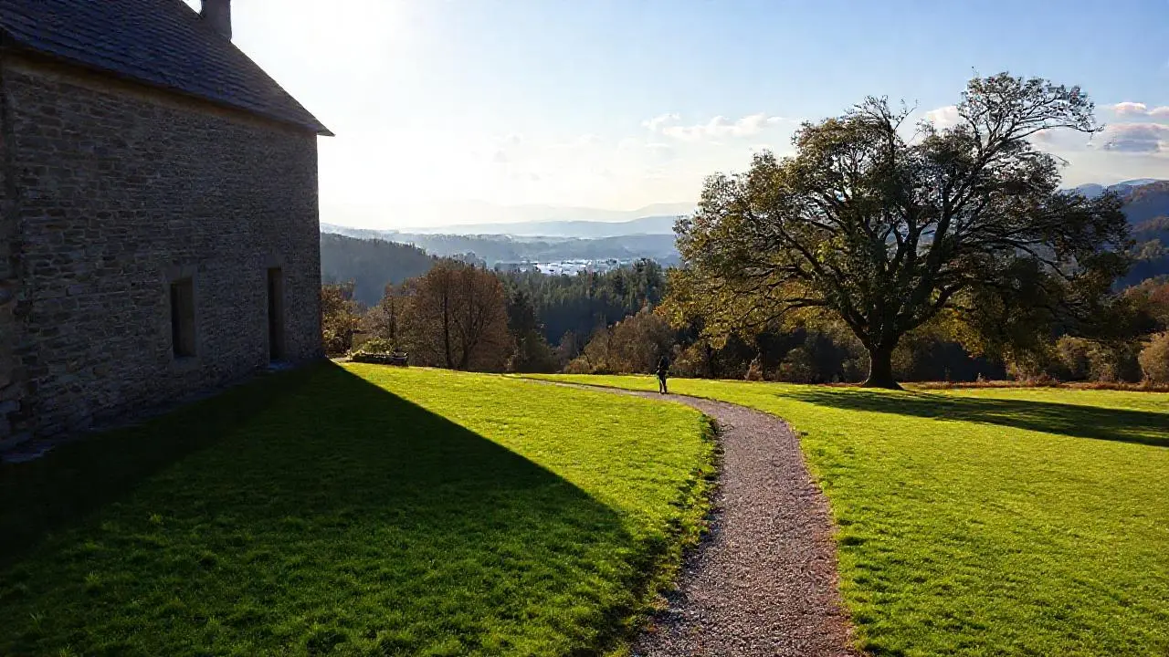 Paisaje sereno y natural bajo la luz