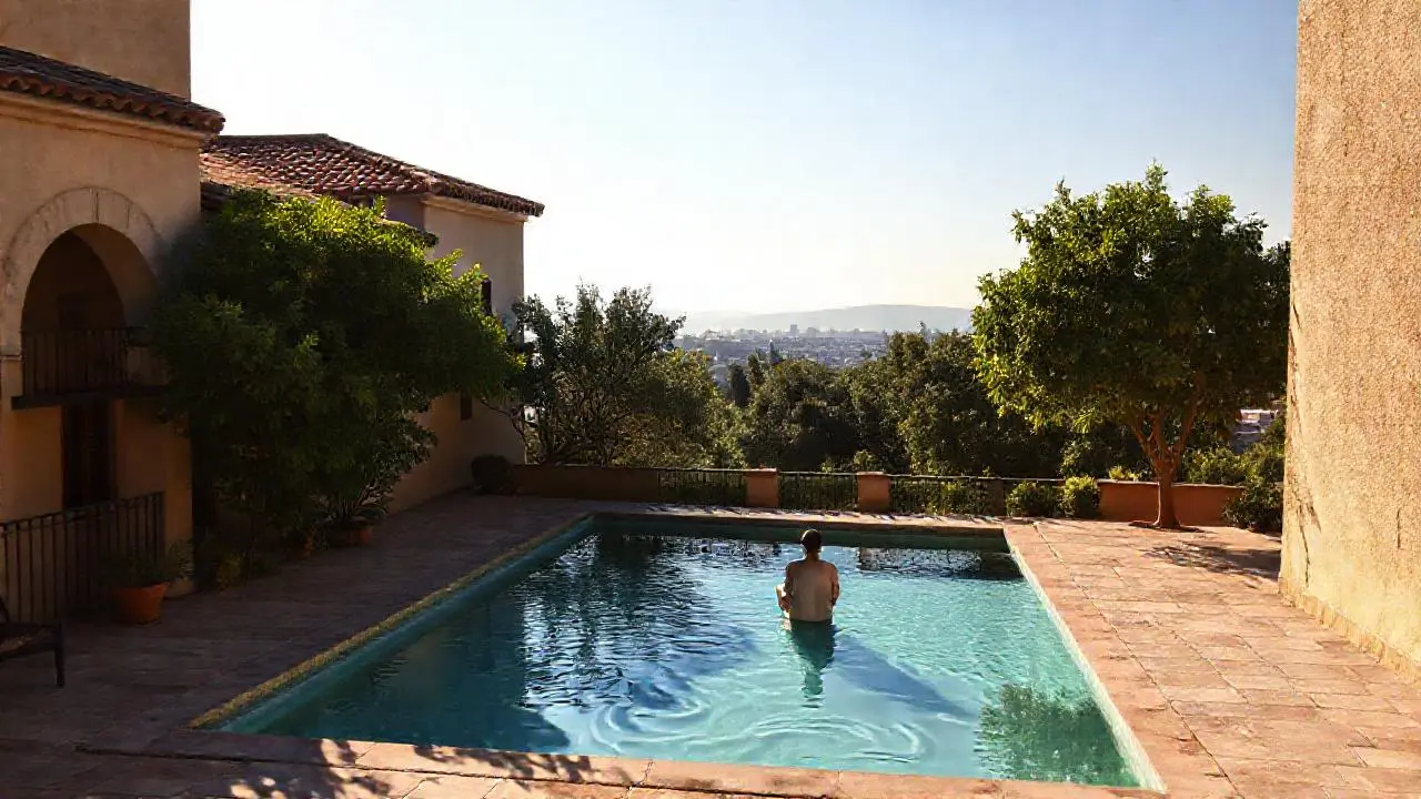 Tranquilidad mediterránea, luz suave y relajación