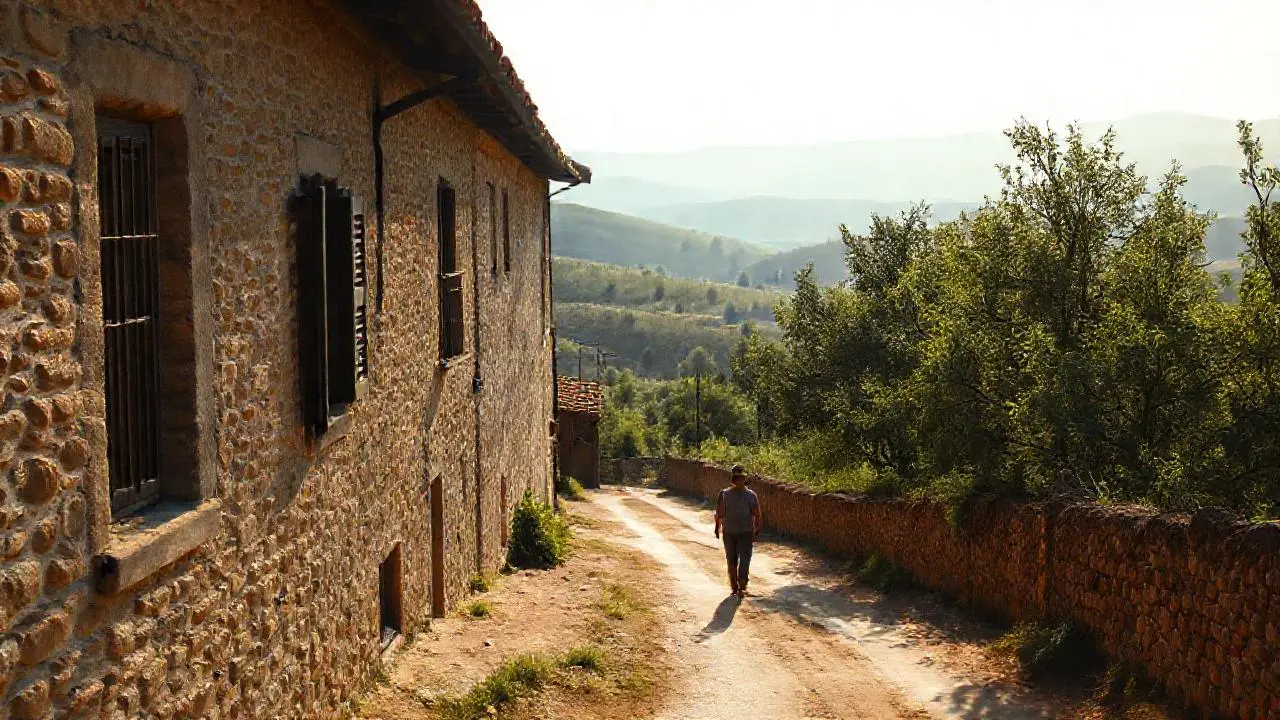 Paz rural, luz suave, encanto atemporal