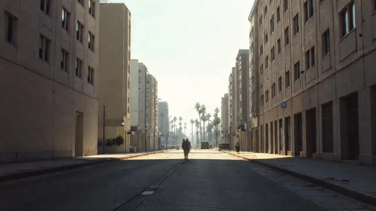 Urbano, tranquilo y ligeramente descolorido