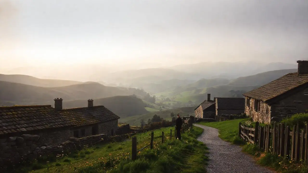 Paisaje rural tranquilo y sereno