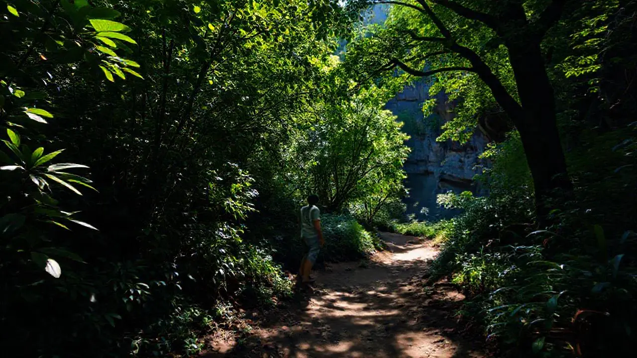 Paisaje natural sereno y difuminado