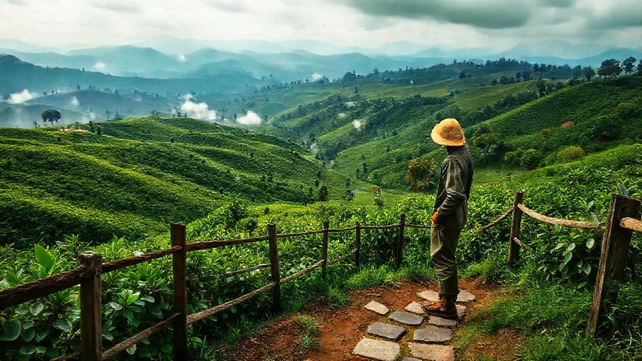 Un paisaje montañoso, fértil y tranquilo