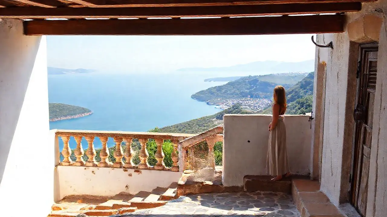 Tranquila escena italiana, cálida y serena